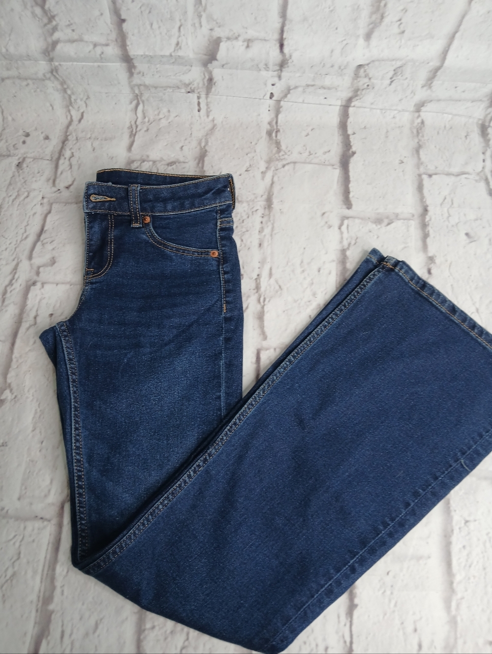 Divided Women's Dark Blue Flare Jeans - Picture 3 of 5